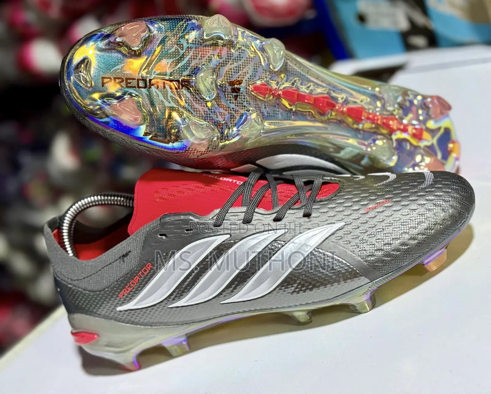 Iron Metallic Adidas Predator Elite Ft Football Boot Size 40-45