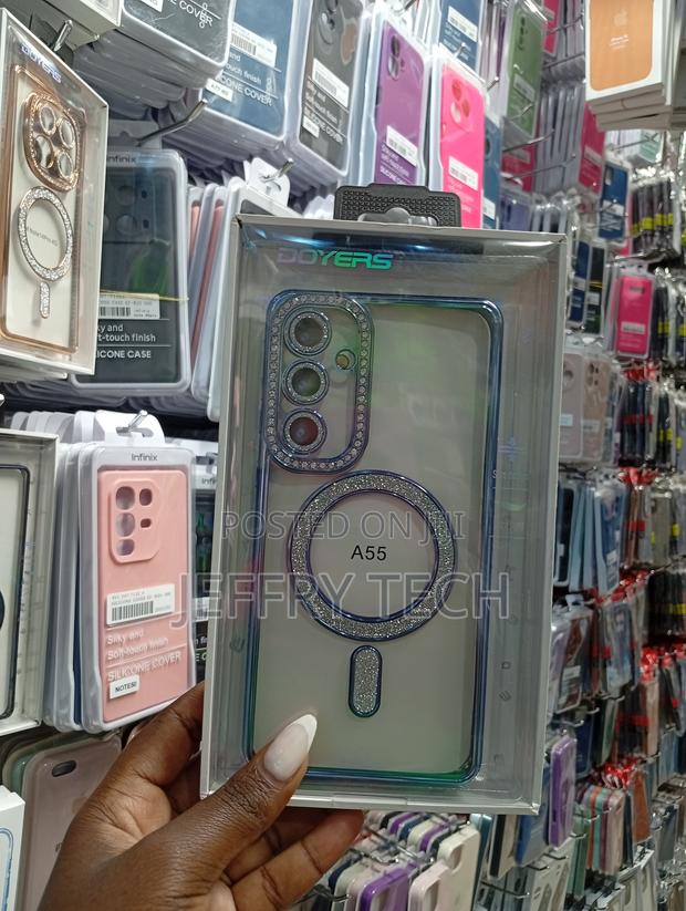 Doyers Clear Magnetic Case for the Samsung Galaxy A55 5g.