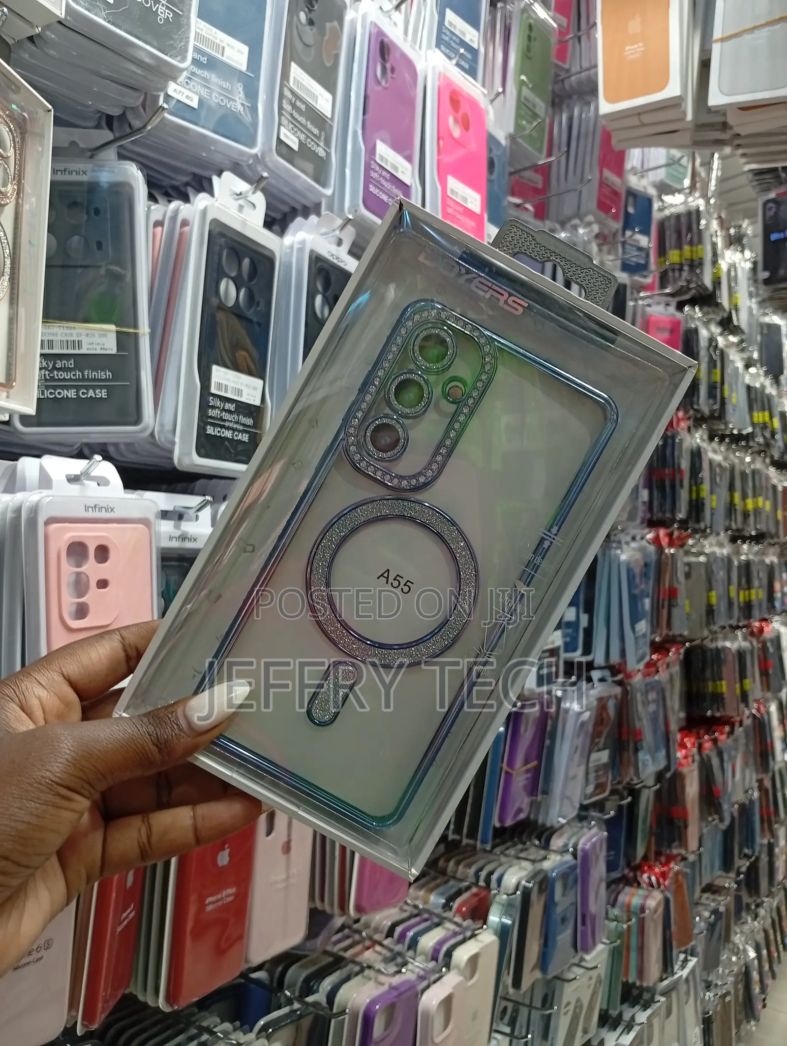 Doyers Clear Magnetic Case for the Samsung Galaxy A55 5g.