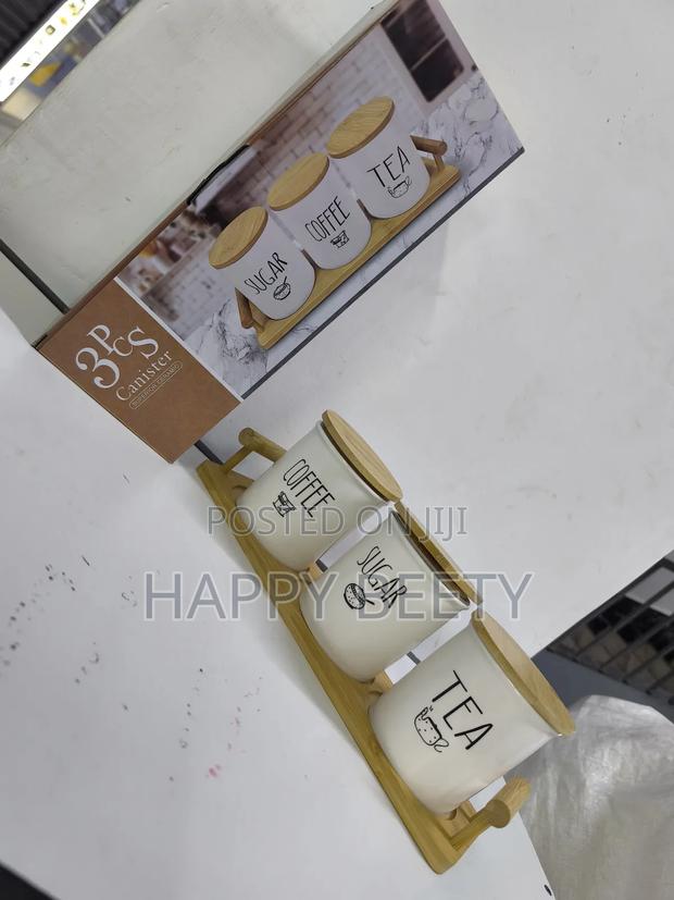*3 Pc(Tea, Coffee, Sugar) Canister* - main view