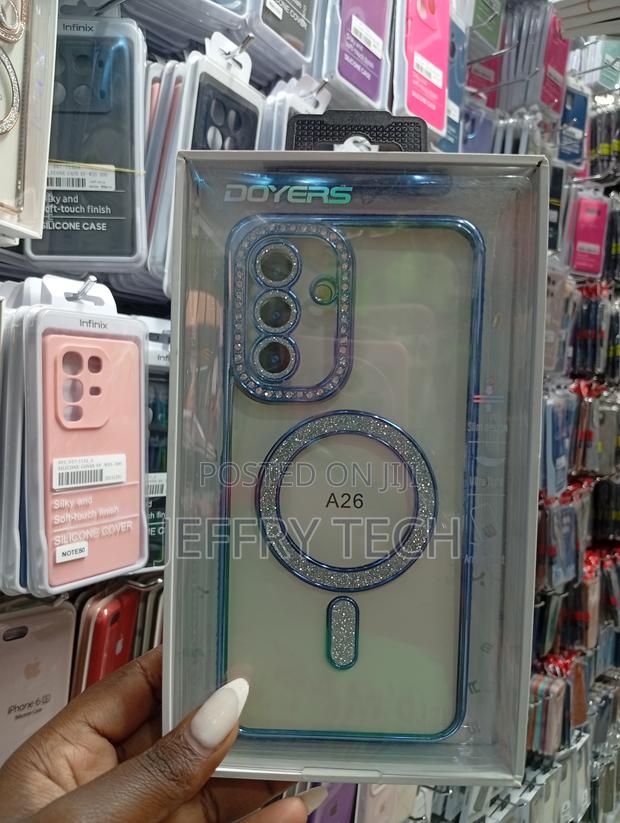 Doyers Branded Glitter Phone Case Designed for Infinix A26 Model.