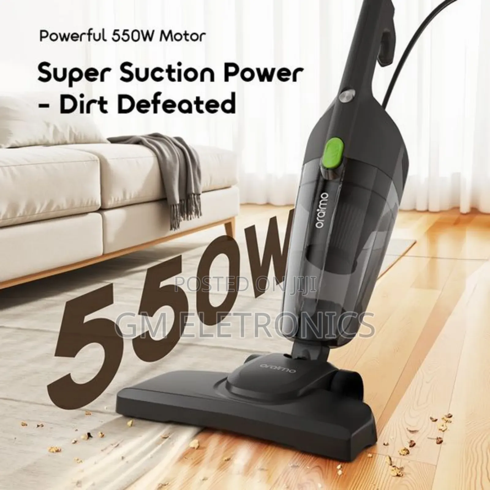Oraimo Cordforce Flex Osv-252a Corded 2-in-1 Stick Vacuum Cleaner.