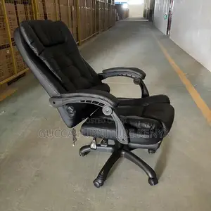 Leather Office Ergonomic Chair With Footrest
