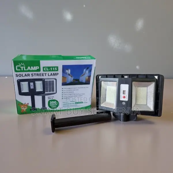 Ctlamp 300 Watts Double-Sided Solar Street Light Ideal for Rural Areas
