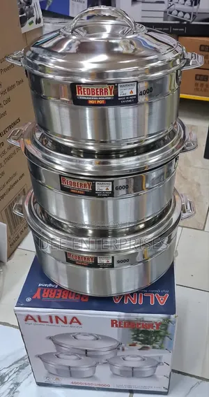 Alina Redberry Stainless Steel Hotpot(4000ml
6000ml
9000ml)