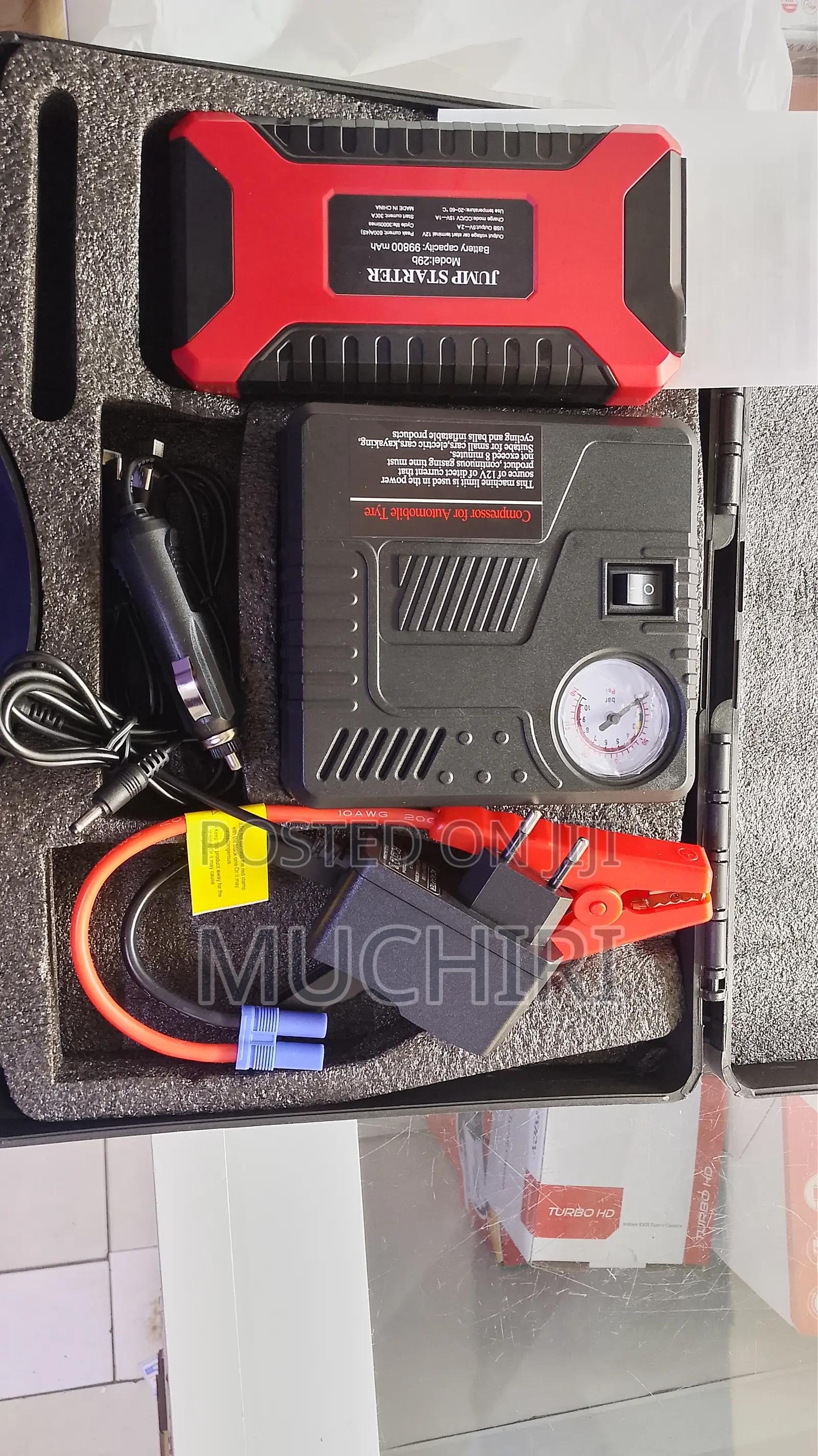 Car Jumpstarter Kit With Air Compressor (Jumpstarter )