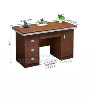 1.2m Executive Office Desk With Locking Drawers