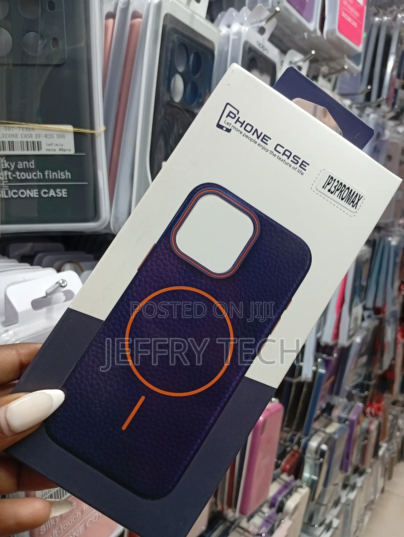 Blue Magsafe Compatible Phone Case for Apple iPhone 13 Pro Max