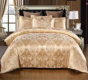 Soft Comfortable and Lightweight Gold Queen Duvet Cover.