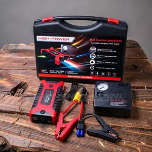Large Capacity Batteryy 99800mah Car Jump Starter With Tire Inflator