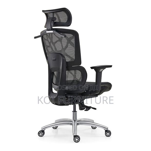 Office Chairs; Ergonomic High Back Office Seat With Orthopedic Support - thumbnail 4