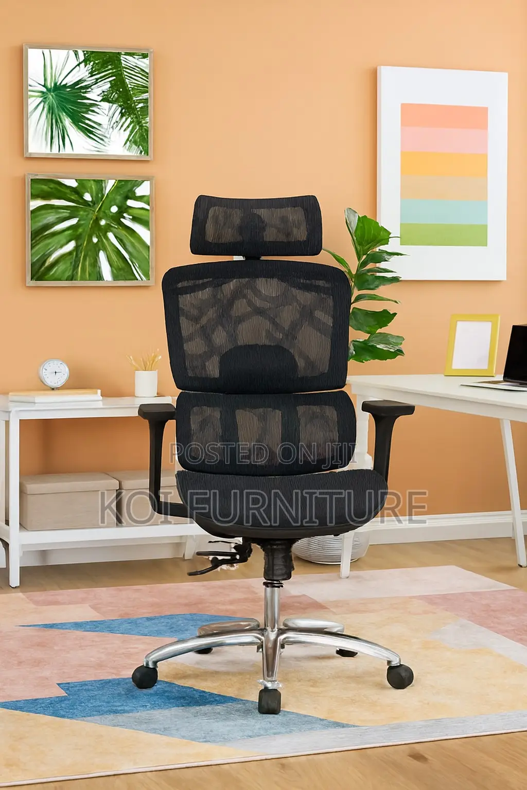 Office Chairs; Ergonomic High Back Office Seat With Orthopedic Support