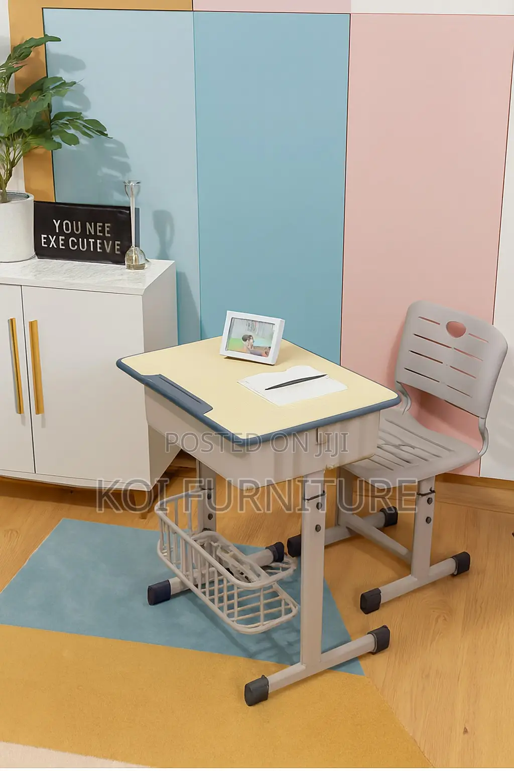 Home Tales; Sturdy Kids Desk Chair With Storage Inside