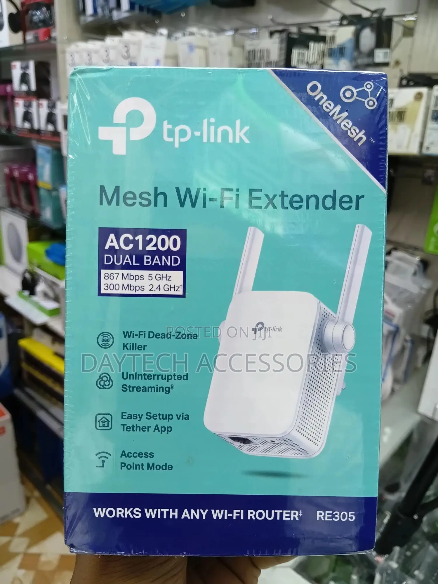 Tp-Link Tl-Re305 – Ac1200 Mesh Wi-Fi Range Extender – Uk Plug