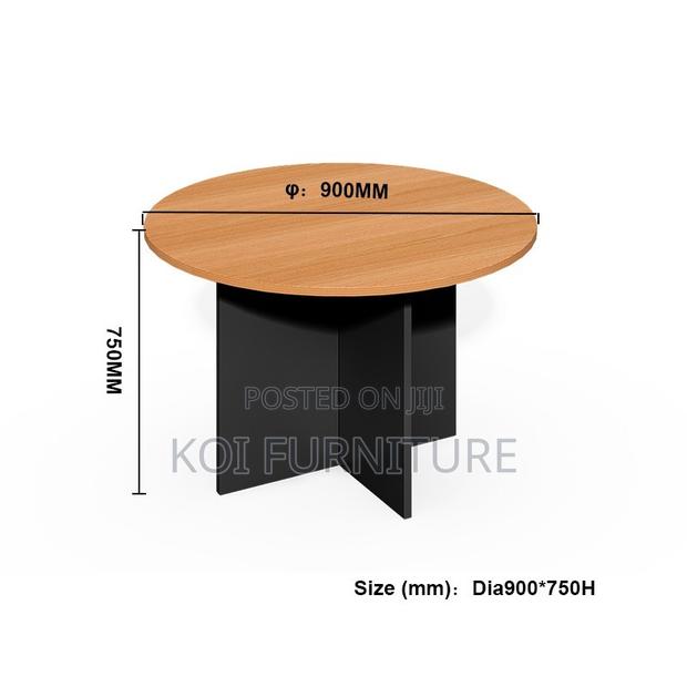 Boardroom Table; Round Wooden Conference Meeting Offiec Boadroom Table - thumbnail 3