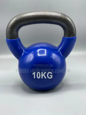 10kg Coated Cast Iron Kettlebell.