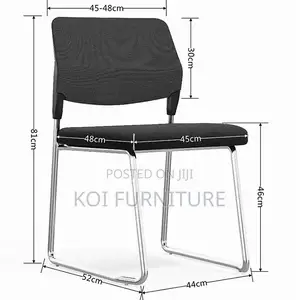Office Chairs; Chrome Visitors Chair With Ventilated Backrest