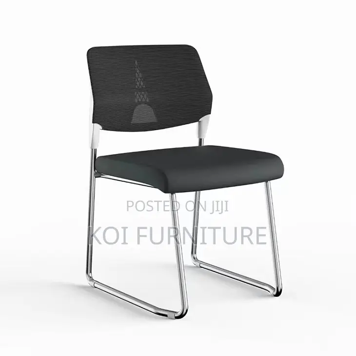 Office Chairs; Chrome Visitors Chair With Ventilated Backrest