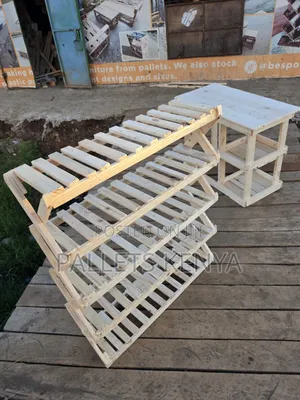Shoe Rack - Strong Pallet Wood Durable Shoerack.01