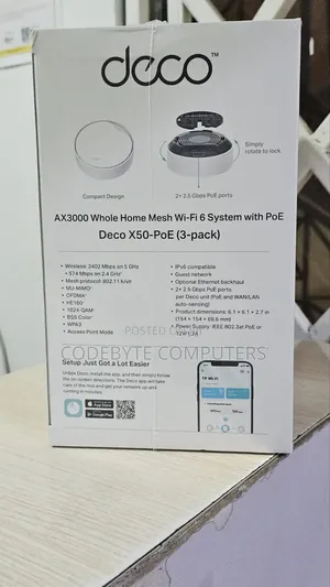 Tp-Link Deco X50 Ax3000 Wifi 6 Tl-Deco X50-Poe