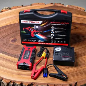 Reverse Polarity 12v 99800mah Car Jump Starter With Tire Inflator