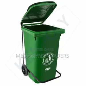 100 LTR Heavy Gauge Trash Bin / Pedal Waste Bin With Wheel