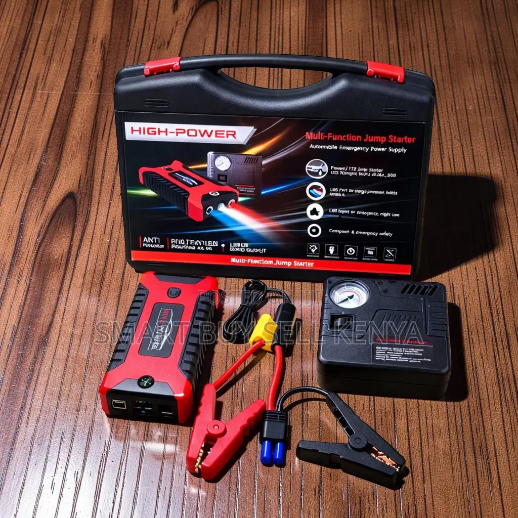 Fast Inflation 12v 99800mah Car Jump Starter With Tire Inflator