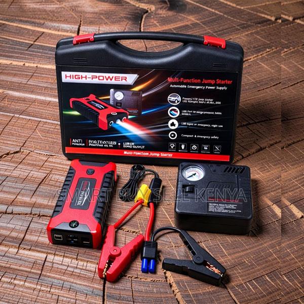 Car Compatible 12v 99800mah Car Jump Starter With Tire Inflator