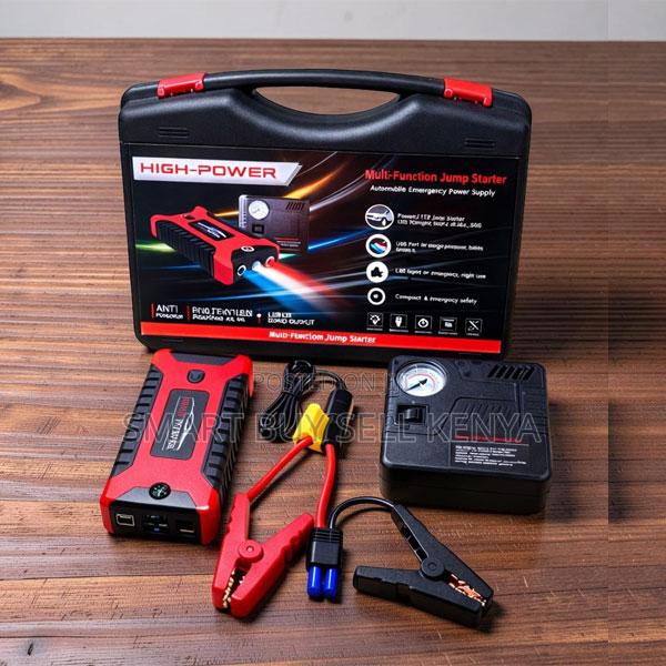 Rechargeable Unit 12v 99800mah Car Jump Starter With Tire Inflator