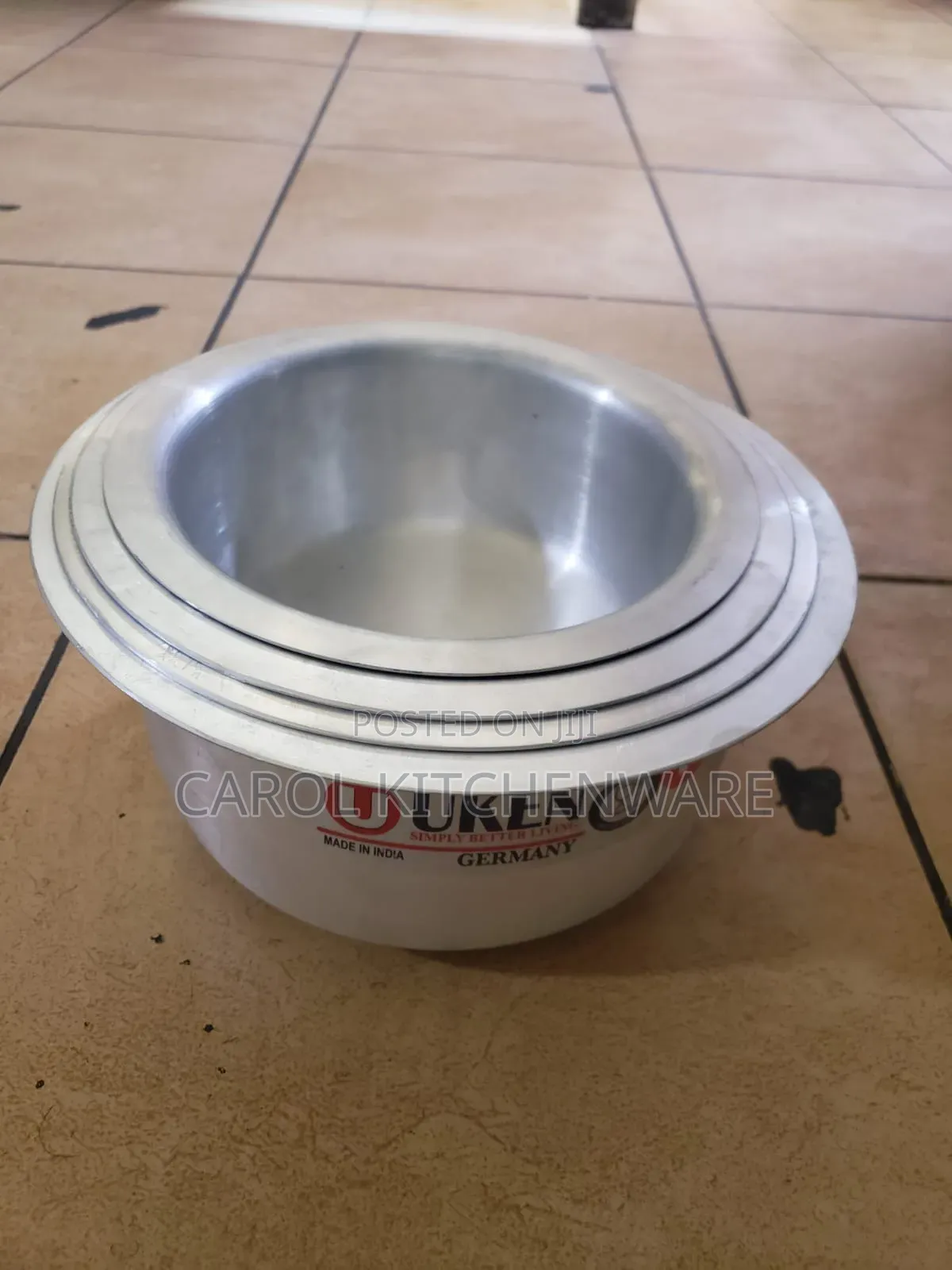 4 PCS Aluminium Heavy Gauge Sufuria