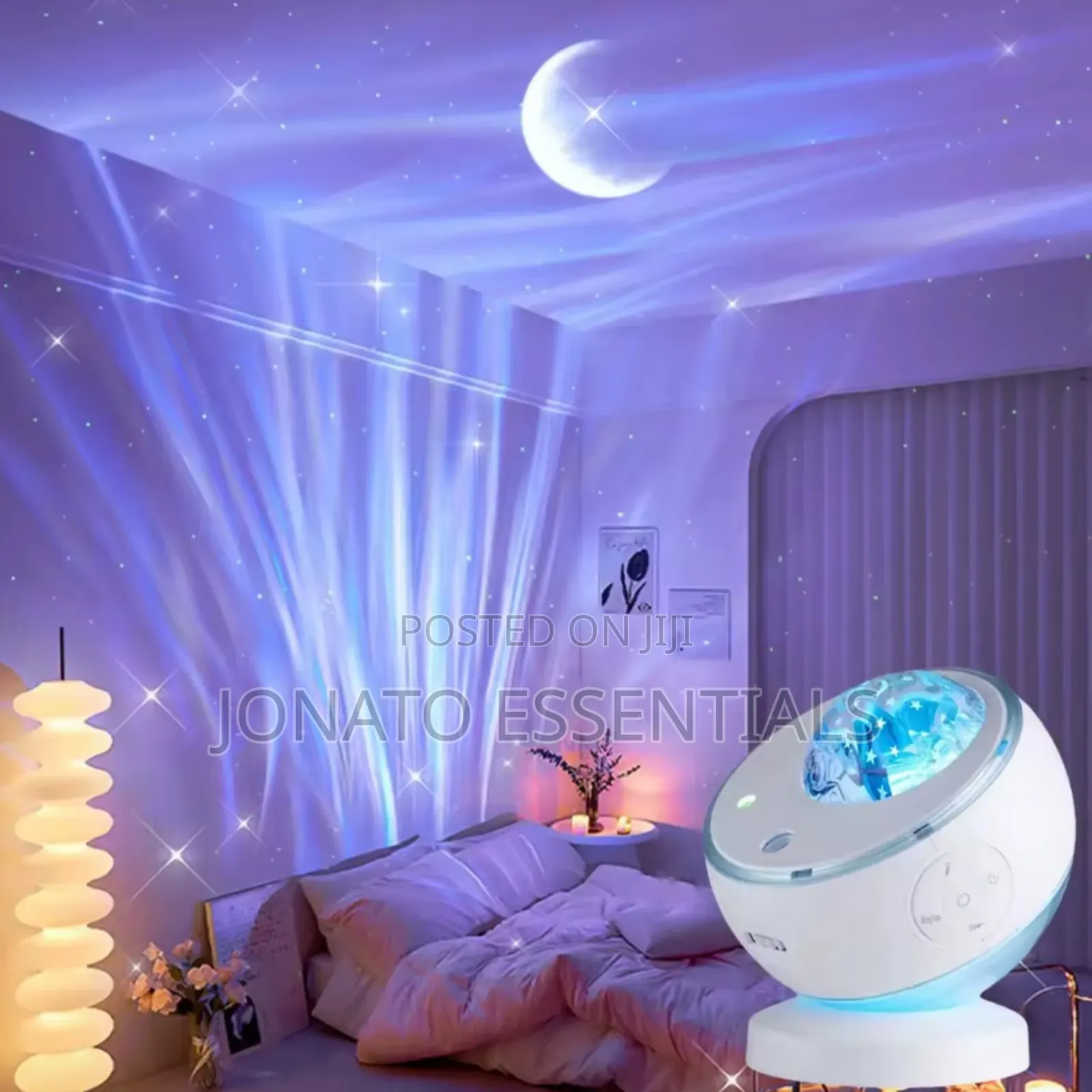 7-in-1 Galaxy Star Projector With 15 Nature Sounds Moon Display