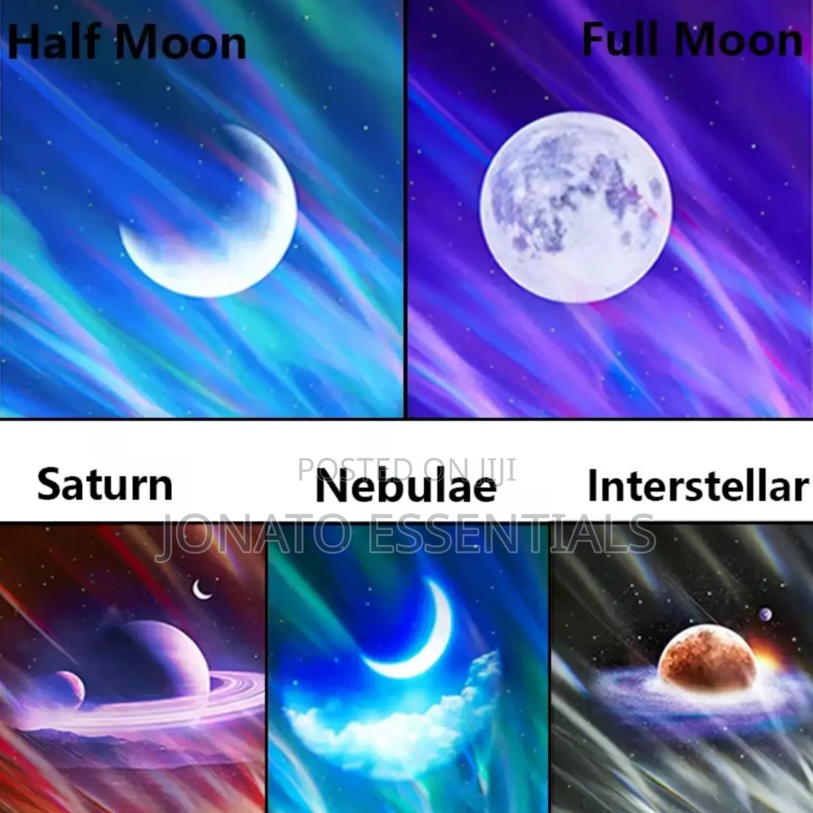 7-in-1 Galaxy Star Projector With 15 Nature Sounds Moon Display