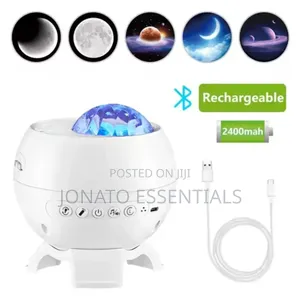 7-in-1 Galaxy Star Projector With 15 Nature Sounds Moon Display