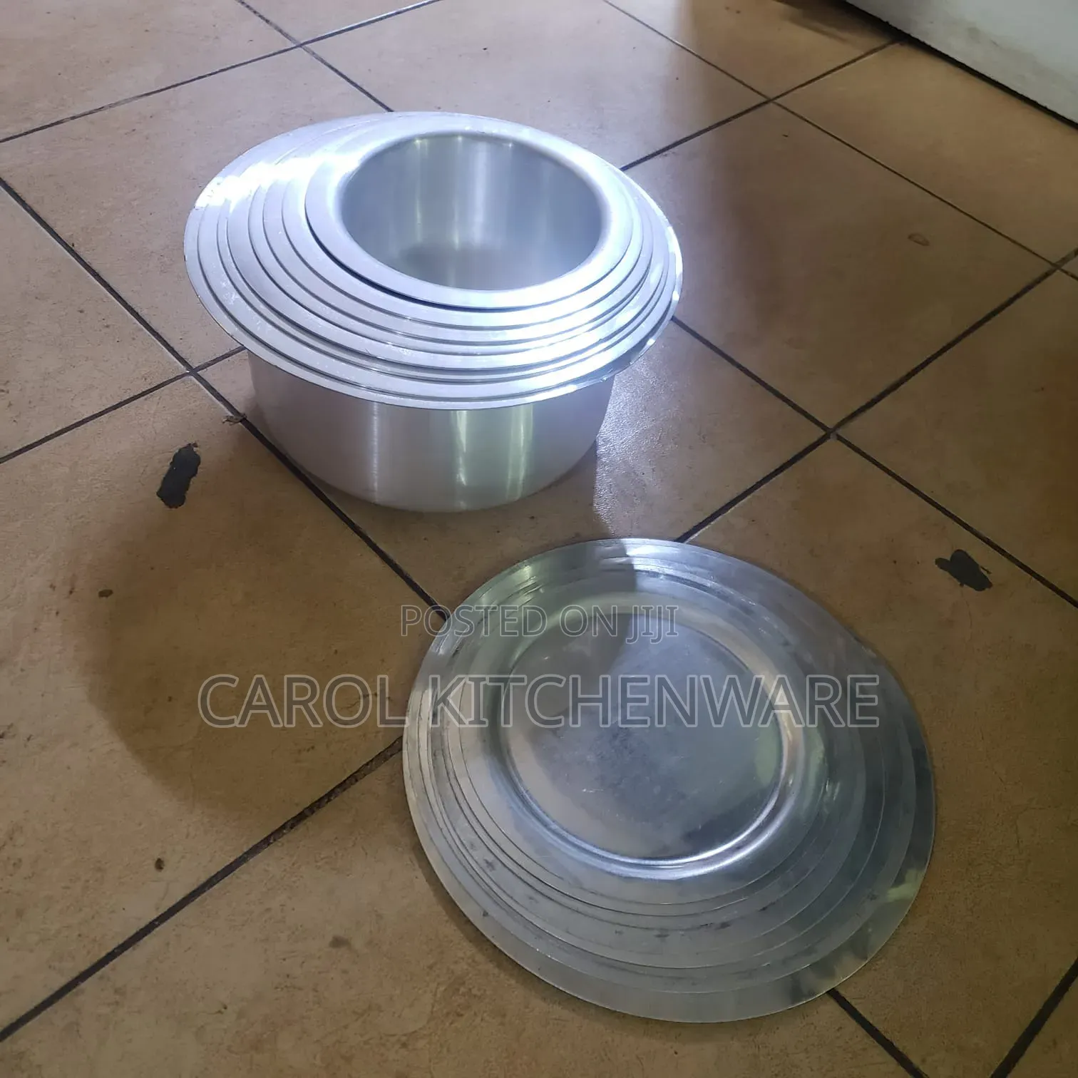8pcs Heavy Gauge Aluminium Sufuria + 8 Lids