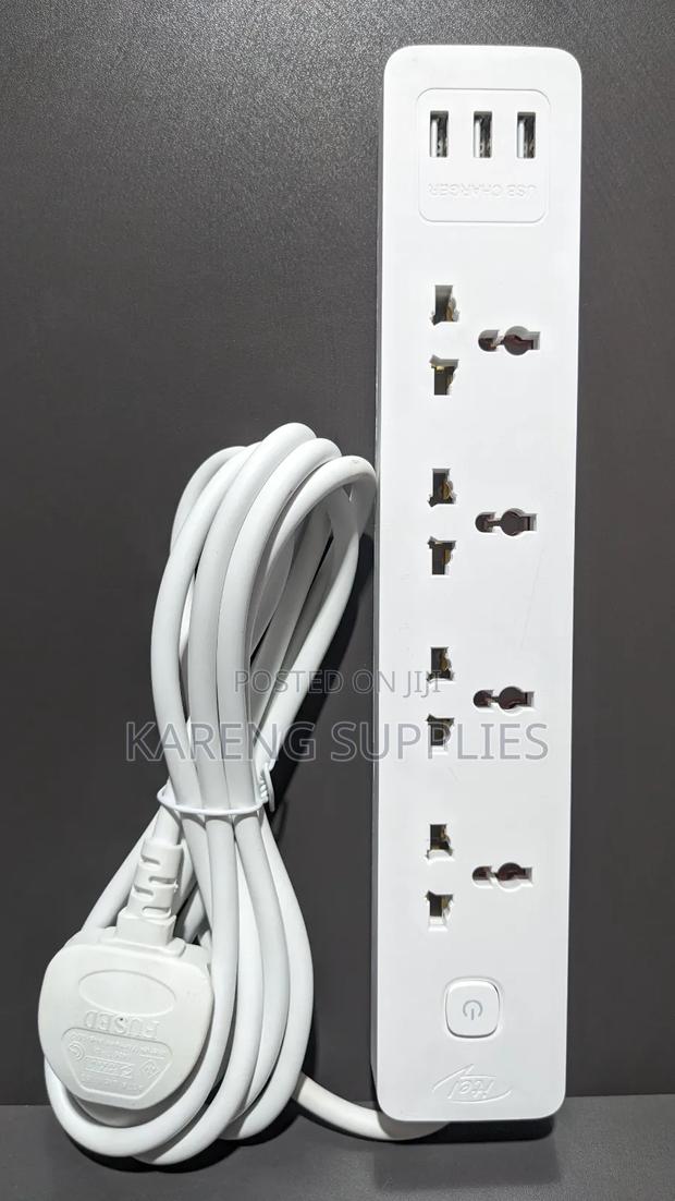 4 Way Extension Socket With Usb a Charging Ports