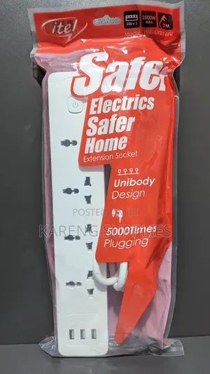 4 Way Extension Socket With Usb a Charging Ports
