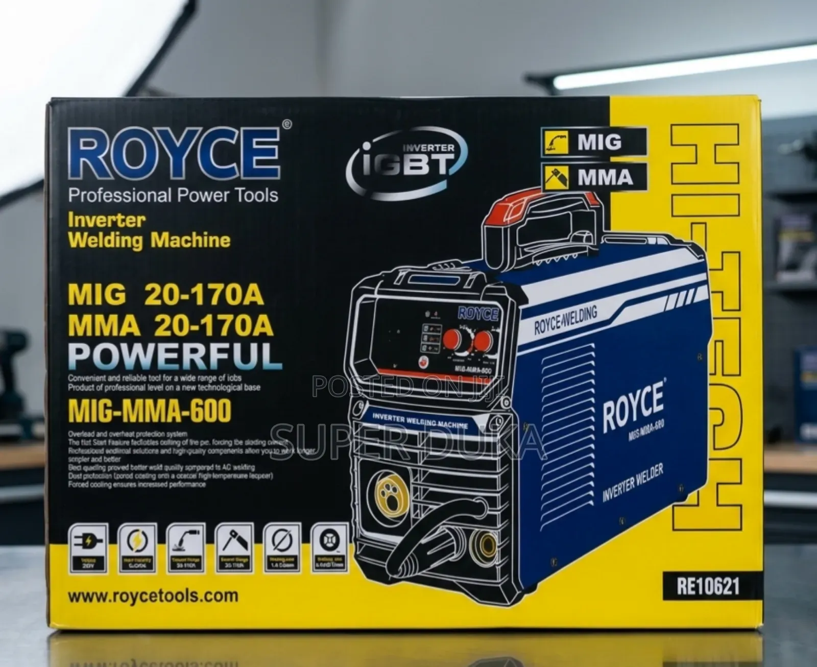 Royce Mig-Mma-600 Inverter Welding Machine 170a Dual Function.
