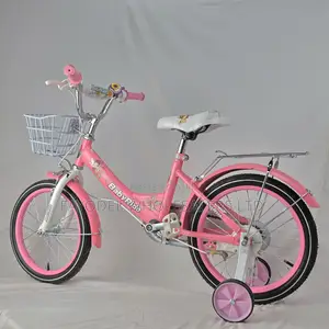 Baby Ride Kids Pink Bike With Training Wheels