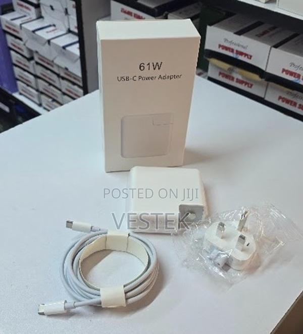 Apple Macbook Charger With Type-C 61w Cable Usb-C Laptop Power Adapter