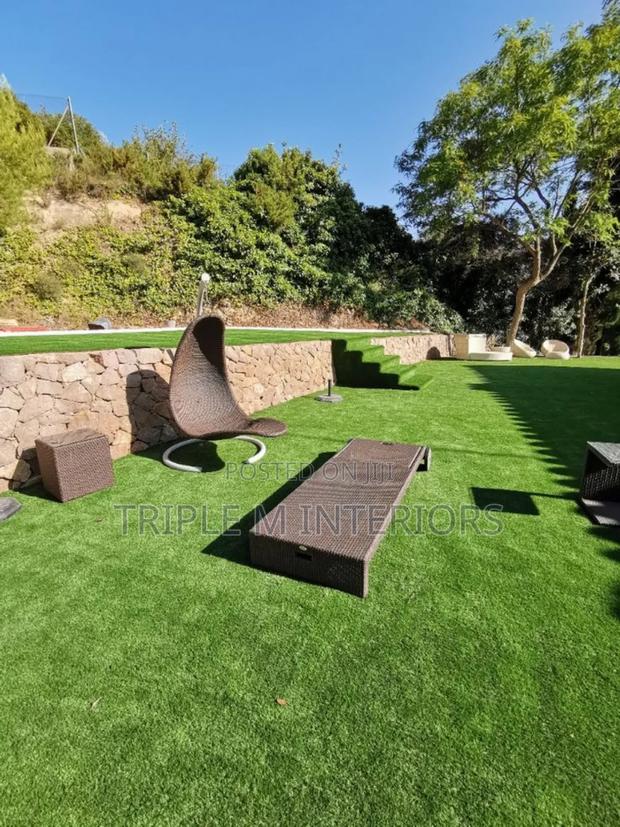 Soft Natural Look Outdoor Grass Carpet 35mm