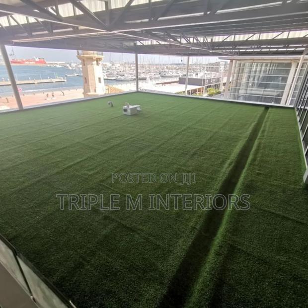 Luxury Balcony Green Grass Carpet 25mm