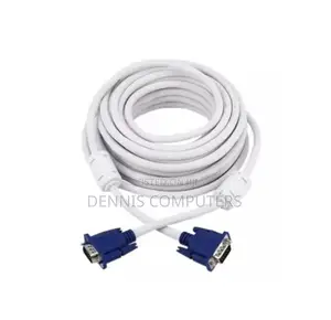 Vga Cable 15m, White In Colour