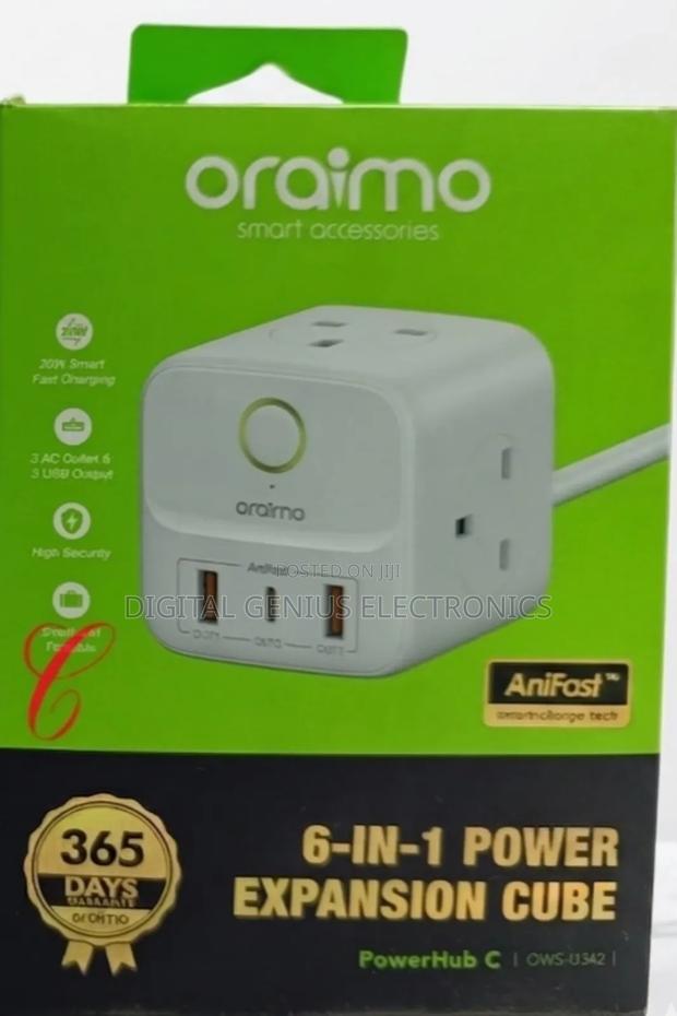 Oraimo Powerhub 6in1 Expansion Cube - thumbnail 2