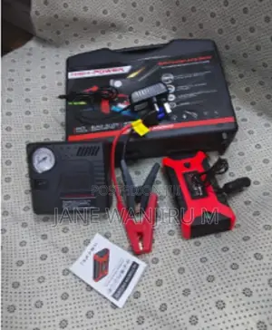New Portable 2-in-1 Car Jump Starter With Tire Inflator Air Compressor