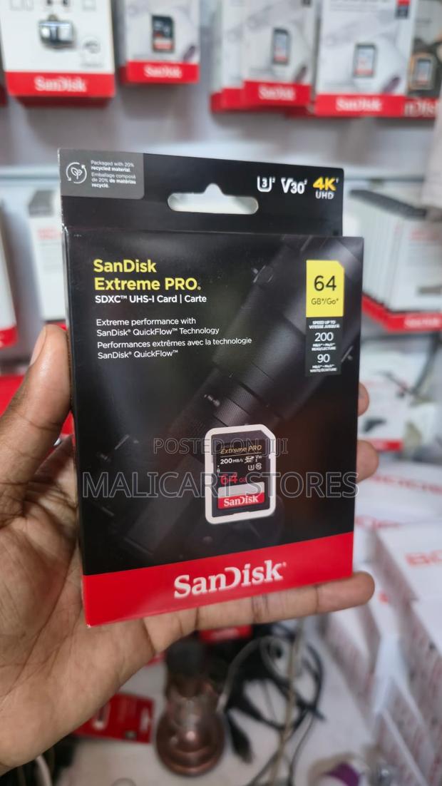 Sandisk Extreme Pro SDXC 64gb- 200mb/S