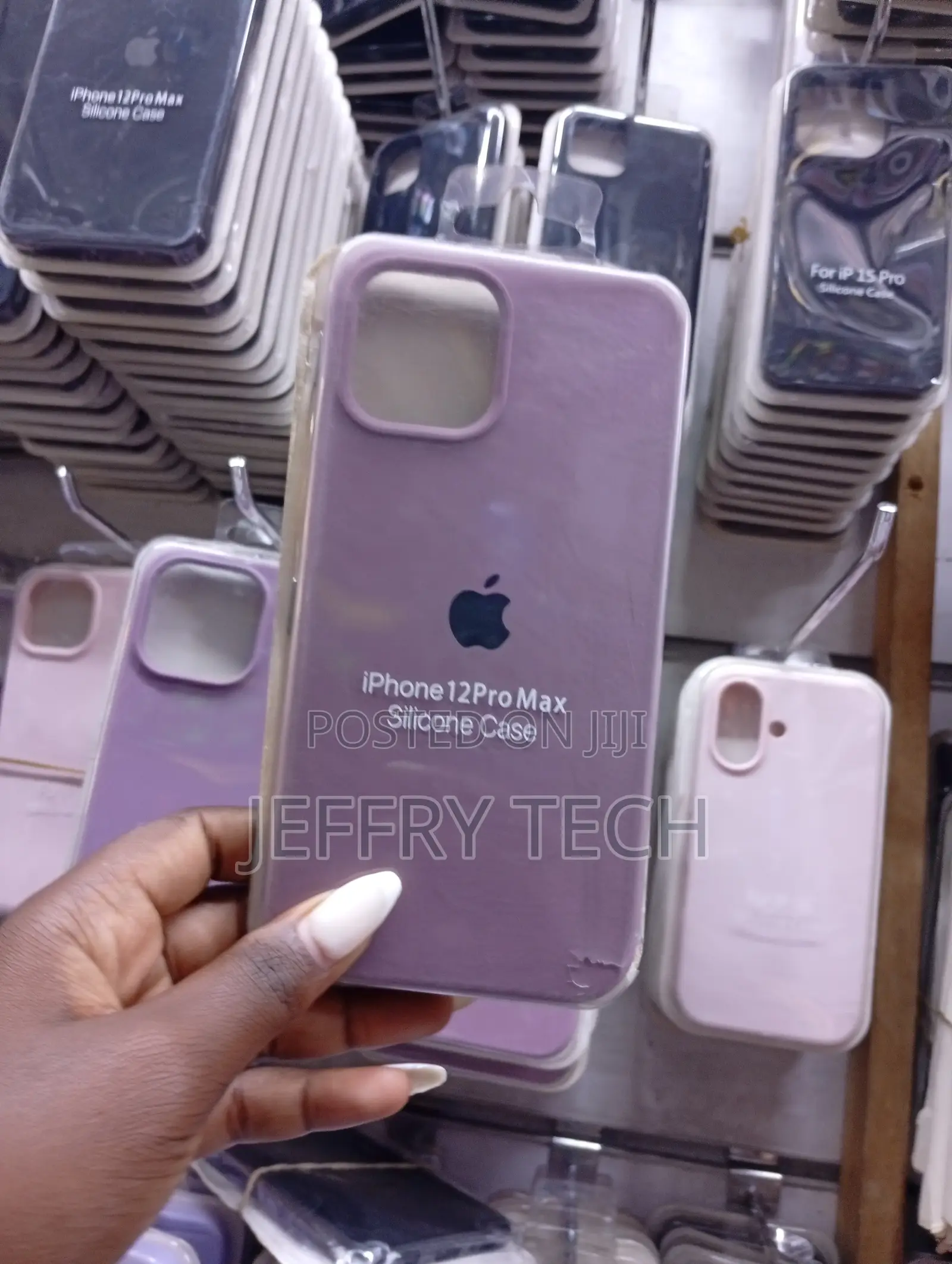 Purple Silicone Back Case Designed for the iPhone 12 Pro Max