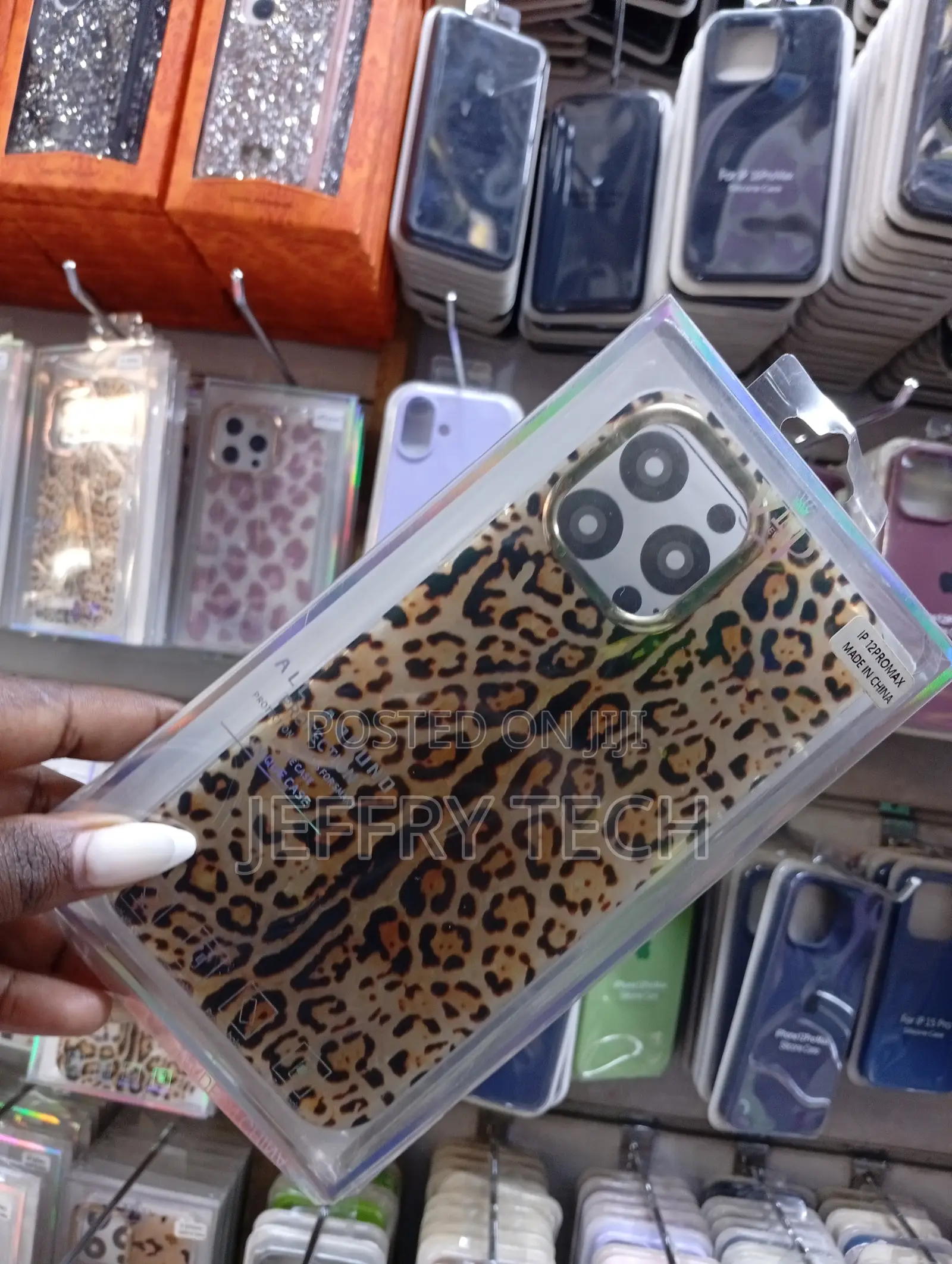 Leopard Print Phone Case for the Apple iPhone 12 Pro Max.