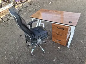 Complete Office Desk With Chair and Drawer Combined