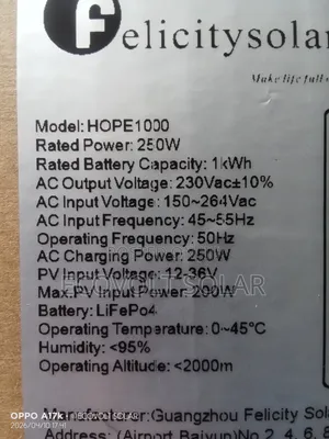 Felicity Lithium Battery All-in-One Portable Solar Power Station 1kwh
