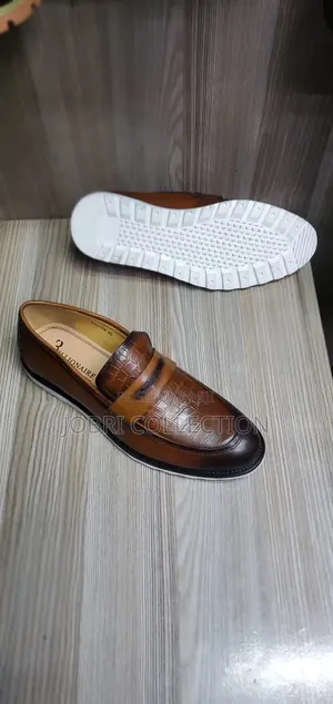 White Sole Billionaire Leather Laceless Loafers